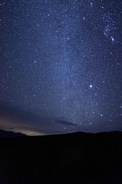 Stars above Ubhebe Crater