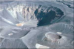 Aerial view of ubehebe and nearby craters