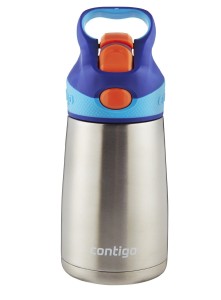 Contigo Autospout Striker Flip Chill Stainless Steel Kids Water Bottle, 10-Ounce