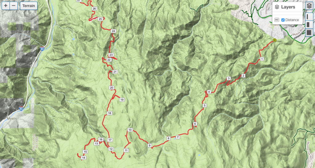 Hunter Lake Jeep Trail Map GPS