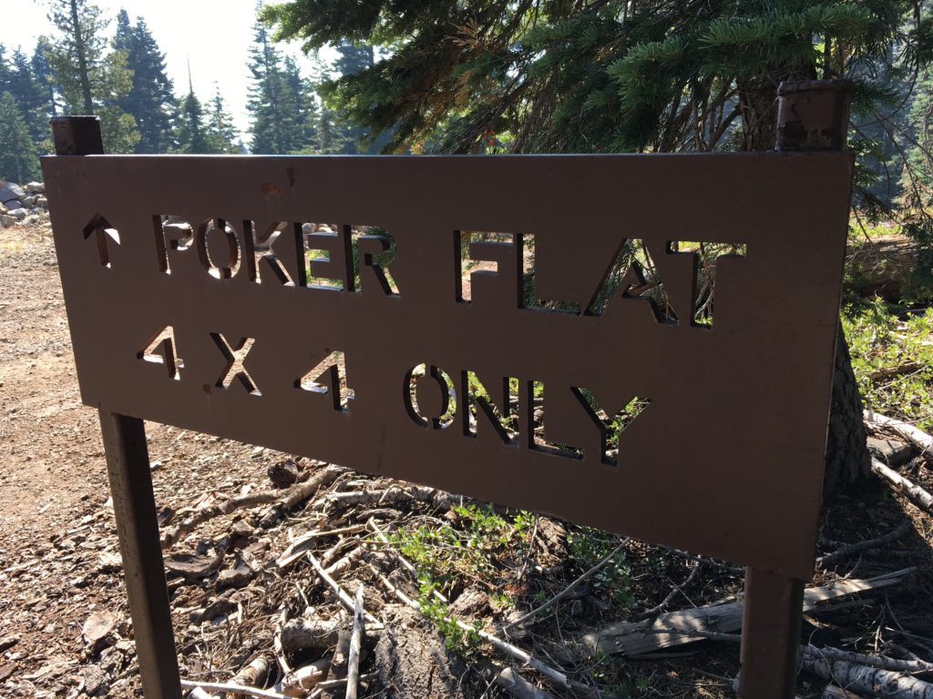 Poker Flat 4x4 Only section of the Plumas Backcountry Discovery Trail