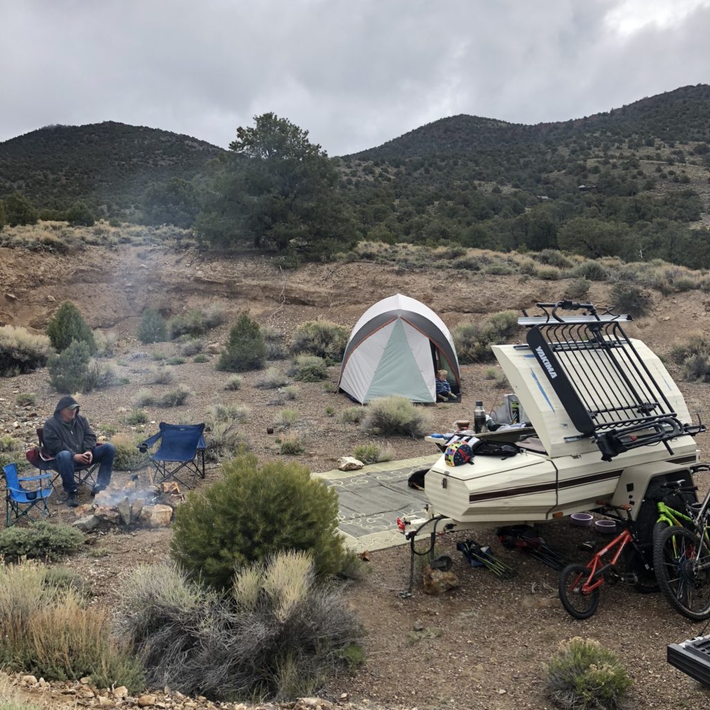 Central Nevada Camping with our off-rad Trailer
