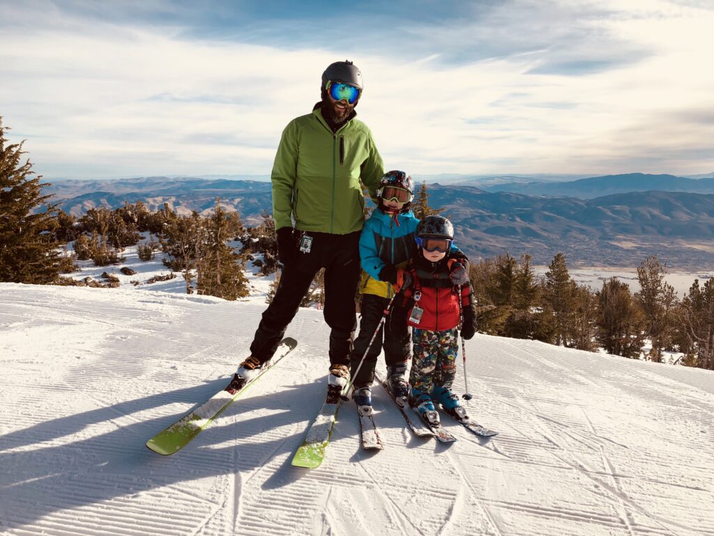 Family Ski day on top of Mt. Rose