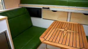 Expedition vehicle interior Dinette