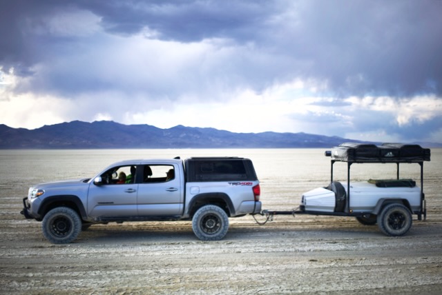Toyota Tacoma with Overlanding Trailer